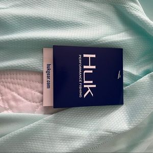 Teal Huk  dry wicking material hooded long sleeve shirt.Sz Lg Brand New w/ tags
